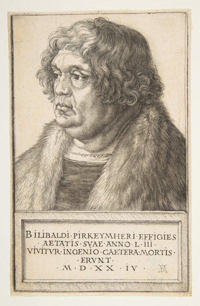 威廉·皮尔克海默（Willibald Pirckheimer），1524年。 作者 阿尔布雷希特丢勒