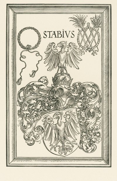 约翰内斯-斯塔比乌斯盾徽，约 1514 年（木刻） 作者 阿尔布雷希特·丢勒或丢勒