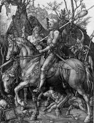骑士，死亡与魔鬼 作者 Albrecht Dürer