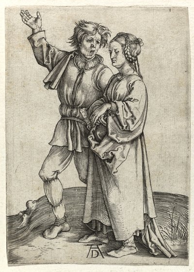 一对农民，约1497年 作者 阿尔布雷希特丢勒