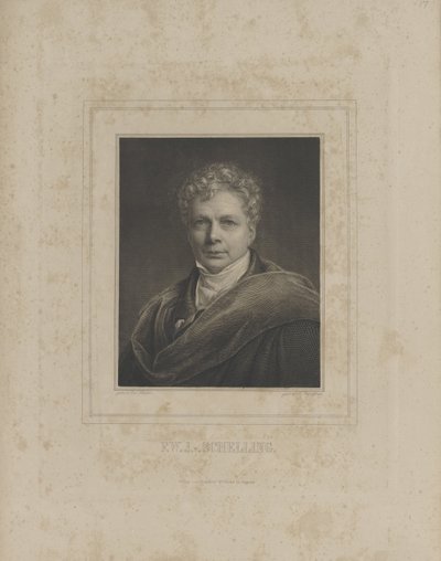 弗里德里希-威廉-约瑟夫-谢林1775-1854，约1840年。 作者 Albrecht Fürchtegott Schultheiss