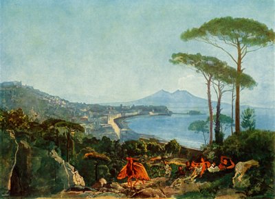 大约在1830年代，那不勒斯从道路到波佐利的景色，1965年。 作者 亚历山大·伊万诺夫