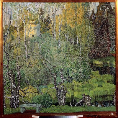 "Le parc Neskoutchny a Moscou" 亚历山大-雅科夫列维奇-戈洛文（Alexandre Golovine）（1863-1930 年）的画作，1910 年，萨拉托夫国家 A. 拉迪什切夫艺术博物馆 作者 亚历山大·雅科夫列维奇·戈洛文
