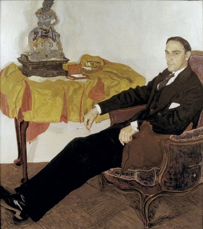 米歇尔·伊万诺维奇·捷列申科的肖像1886-1956，1911-1914 作者 亚历山大·雅科夫列维奇·戈洛文