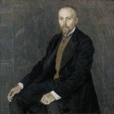 艺术家肖像尼古拉斯·罗里希（Nicholas Roerich）1874-1947，1907年 作者 亚历山大·雅科夫列维奇·戈洛文