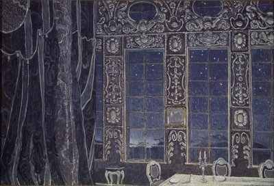 J.-B.饰演Don Don的舞台设计。莫利埃（Molliére），1910年 作者 亚历山大·雅科夫列维奇·戈洛文