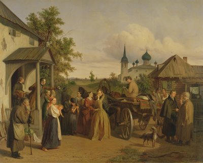 出发，1850年 作者 Aleksei Filippovich切尔尼雪夫