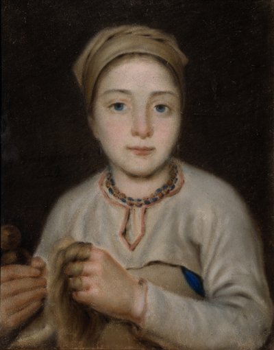 Anisya，1822年 作者 Aleksei Gavrilovich Venetsianov