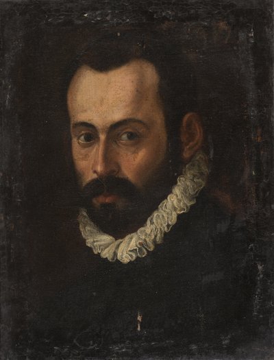亚历山德罗-阿洛里 - 一个男人的肖像 作者 亚历山德罗·阿洛里（Alessandro Allori）