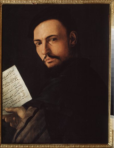 亚历山德罗-阿洛里（Alessandro Allori）创作的 "歌手肖像"，又称 "布朗齐诺"（1535-1607 年），俄罗斯坦波夫地区艺术画廊 作者 亚历山德罗·阿洛里（Alessandro Allori）