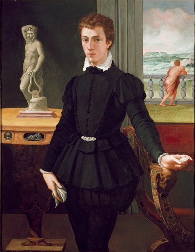 一个年轻人的肖像，1560年后 作者 亚历山德罗·阿洛里（Alessandro Allori）