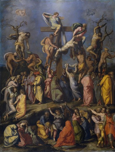 十字架的血统c。 1560 作者 亚历山德罗·阿洛里（Alessandro Allori）