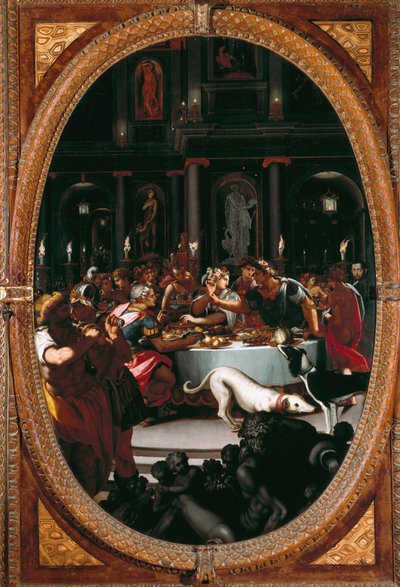 克利奥帕特拉的宴会（绘画 作者 Alessandro Allori