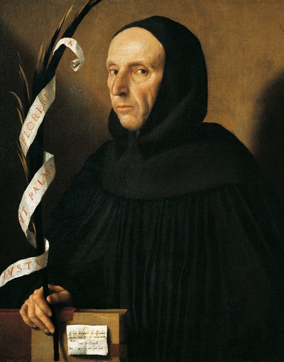 Gerolamo Savonarola 的肖像（费拉拉） 作者 亚历山德罗·邦维奇诺·莫雷托