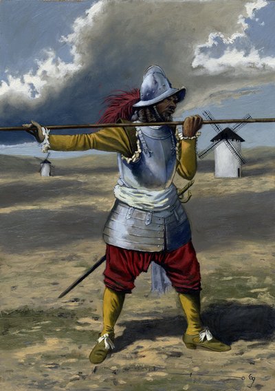 1534 年至 1704 年间西班牙步兵的 Tercio 步兵。亚历山德罗-洛纳蒂绘图 作者 亚历山德罗·洛纳蒂