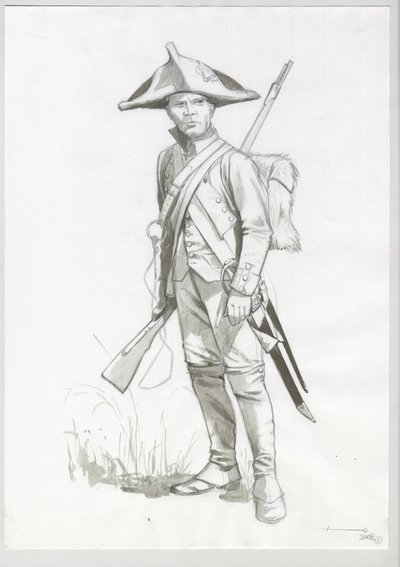第一帝国（1804-1814和1815）：拿破仑军队士兵、法国炮手的服装。 亚历山德罗·洛纳蒂绘画 作者 亚历山德罗·洛纳蒂