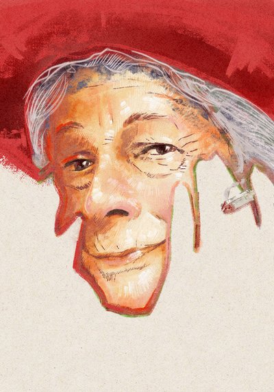 女诗人维斯瓦-辛博尔斯卡肖像，2023 年（插图） 作者 亚历山德罗·洛纳蒂