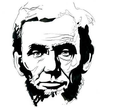 亚伯拉罕·林肯的肖像（1809-1865）美国总统（美国总统亚伯拉罕·林肯的肖像） 作者 亚历山德罗·洛纳蒂