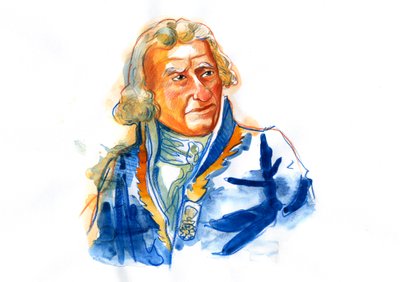 安托万·奥古斯丁·帕门提埃男爵 (1737-1813) 的肖像，法国药剂师、营养师和农学家（安托万·奥古斯丁·帕门提埃大力倡导马铃薯作为法国和整个欧洲人类的食物来源） 作者 亚历山德罗·洛纳蒂