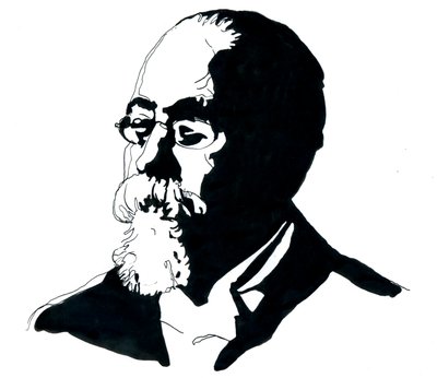 切萨雷-龙勃罗梭（1835-1909 年）肖像 意大利犯罪学学派创始人（切萨雷-龙勃罗梭肖像 意大利犯罪学家和医生，意大利实证主义犯罪学学派创始人） 作者 亚历山德罗·洛纳蒂
