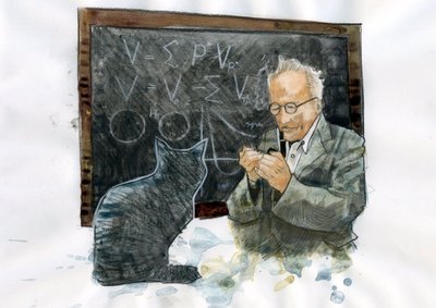 埃尔温-薛定谔（1887-1961 年）肖像（埃尔温-薛定谔肖像） 作者 亚历山德罗·洛纳蒂