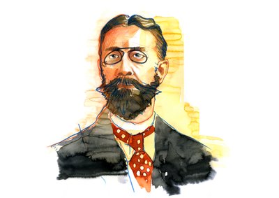 德国经济学家和社会学家马克斯-韦伯（1864-1920 年）肖像（德国社会学家、哲学家、法学家和政治经济学家马克斯-韦伯肖像） 作者 亚历山德罗·洛纳蒂