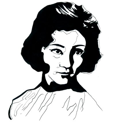 江青肖像（1914-1991）毛泽东夫人（江青毛夫人肖像） 作者 亚历山德罗·洛纳蒂