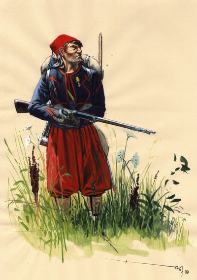 第二帝国（1852-1870）：1859年意大利战役期间拿破仑三世法军的轻骑兵（1859年6月24日索尔费里诺战役或1859年6月4日马真塔战役）。 亚历山德罗·洛纳蒂绘画 作者 亚历山德罗·洛纳蒂