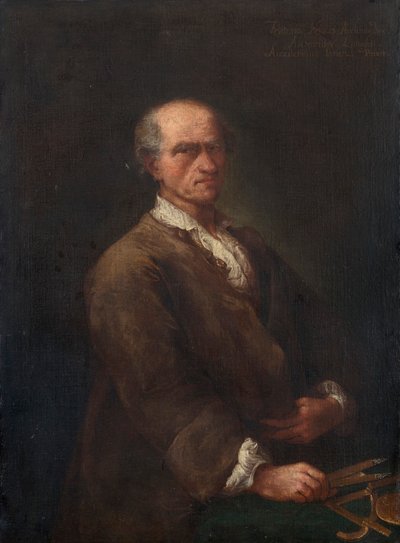 巴托洛梅奥-费拉奇纳1692-1777年的肖像，约1770年。 作者 Alessandro Longhi