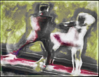 Dancing couple,2019,(mixed media) 作者 亚历克斯·卡明克