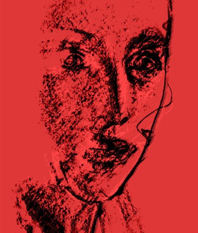 惊喜（红色），2020年，（混合媒体）。 作者 亚历克斯·卡明克
