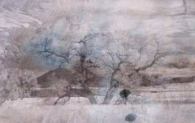 蓝雾,2019,(混合媒体) 作者 亚历克斯·卡明克