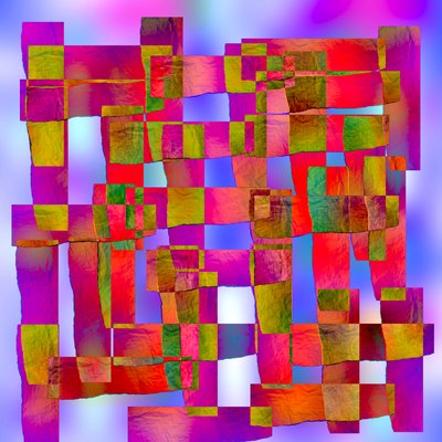 晶体几何结构,2019年,(混合媒体) 作者 亚历克斯·卡明克