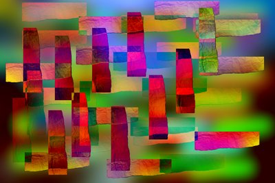 2019年第1号作品，(混合媒体) 作者 亚历克斯·卡明克