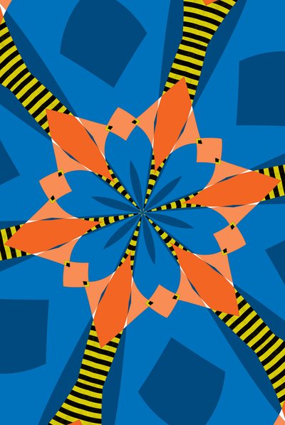 花 #15,2019,(混合媒体) 作者 亚历克斯·卡明克