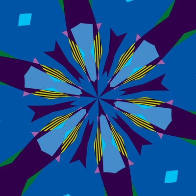 花 #20,2019,(混合媒体) 作者 亚历克斯·卡明克