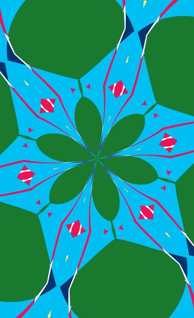 花 #23,2019,(混合媒体) 作者 亚历克斯·卡明克