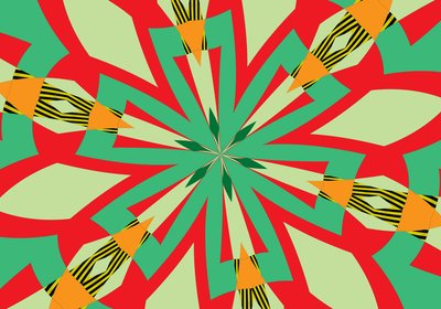 花 #29,2019,(混合媒体) 作者 亚历克斯·卡明克