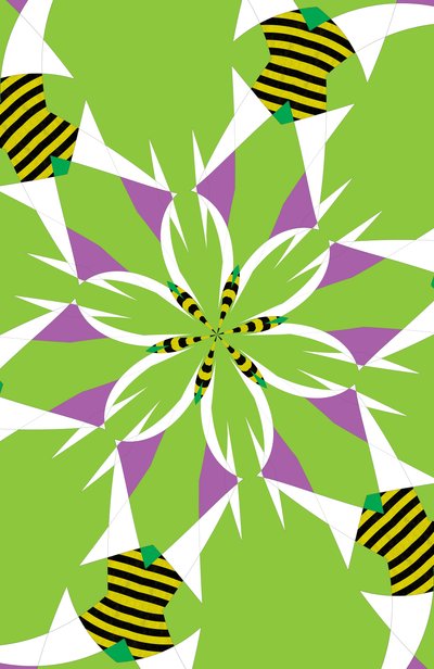 花 #3,2019,(混合媒体) 作者 亚历克斯·卡明克