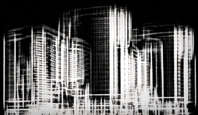 fragment of the City #3,2019,)mixed media) 作者 亚历克斯·卡明克