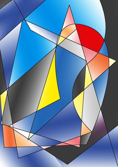 guitar,2019,(gradient) 作者 亚历克斯·卡明克
