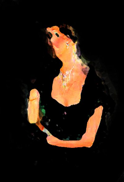 孤独的女人,2020,(混合媒体) 作者 亚历克斯·卡明克