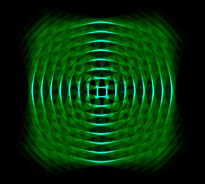 optical geometric in green,2017,(mixed media) 作者 亚历克斯·卡明克