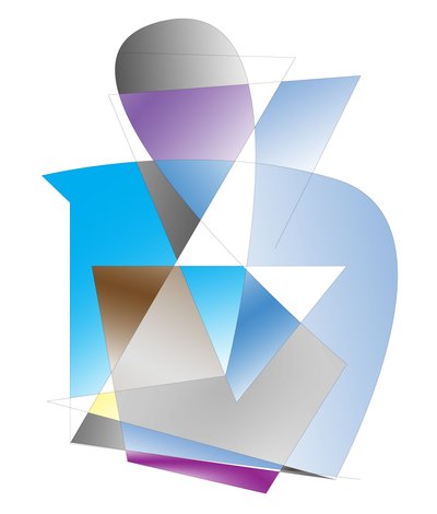 portrait,2019,(gradient) 作者 亚历克斯·卡明克