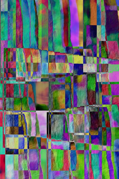 结构B,2019,(混合媒体) 作者 亚历克斯·卡明克