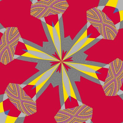 Symmetry #23,2019,(混合媒体) 作者 亚历克斯·卡明克
