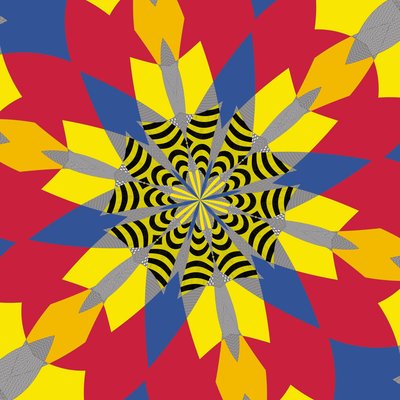symmetry #6,2019,(mixed media) 作者 亚历克斯·卡明克