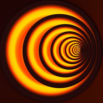 underground path(orange),2019,(mixed media) 作者 亚历克斯·卡明克