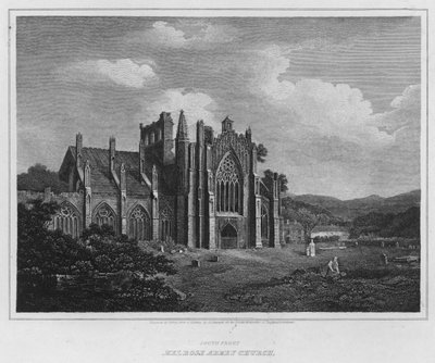South Front, Melrose Abbey Church (engraving) 作者 亚历山大·纳斯米斯（Nasmyth）