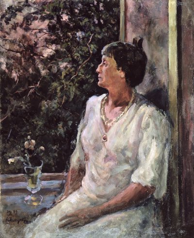 安娜-阿赫玛托娃肖像，约 1939 年（布面油画） 作者 亚历山大·亚历山德罗维奇·奥斯米奥尔金